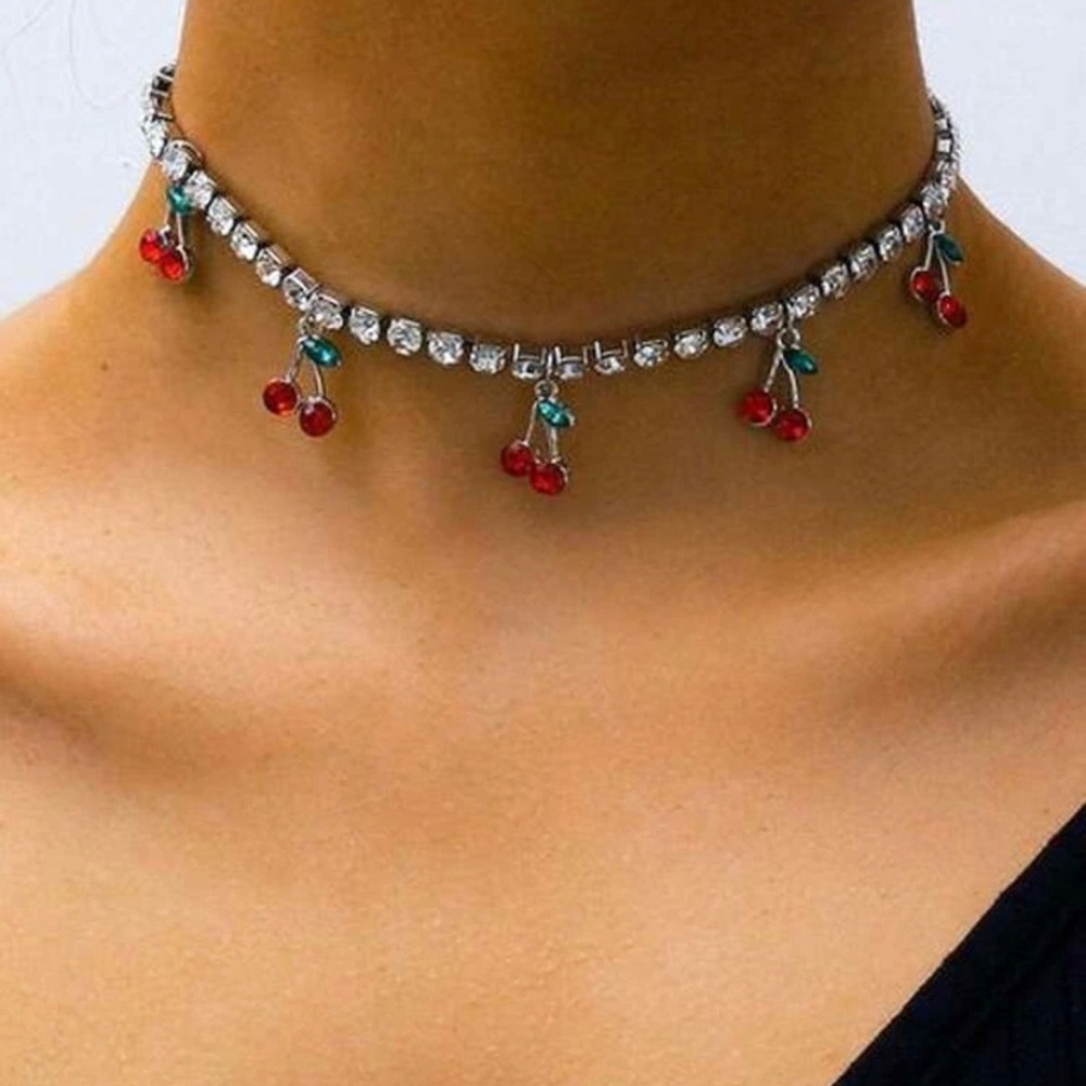 Cherry 🍒 Necklace✨🤍1 left in stock🔥